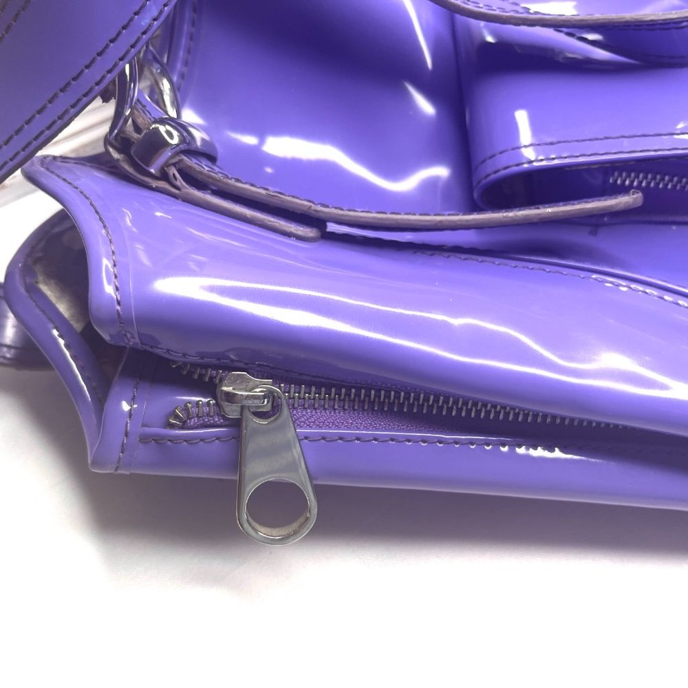 Ted Baker Lilac Patent Leather Handbag – Vintage 2000s – Excellent Condition - Picture 11 of 12